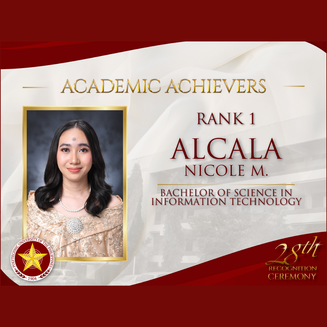 Academic Achiever(Rank 1), PUP-STB, 2023