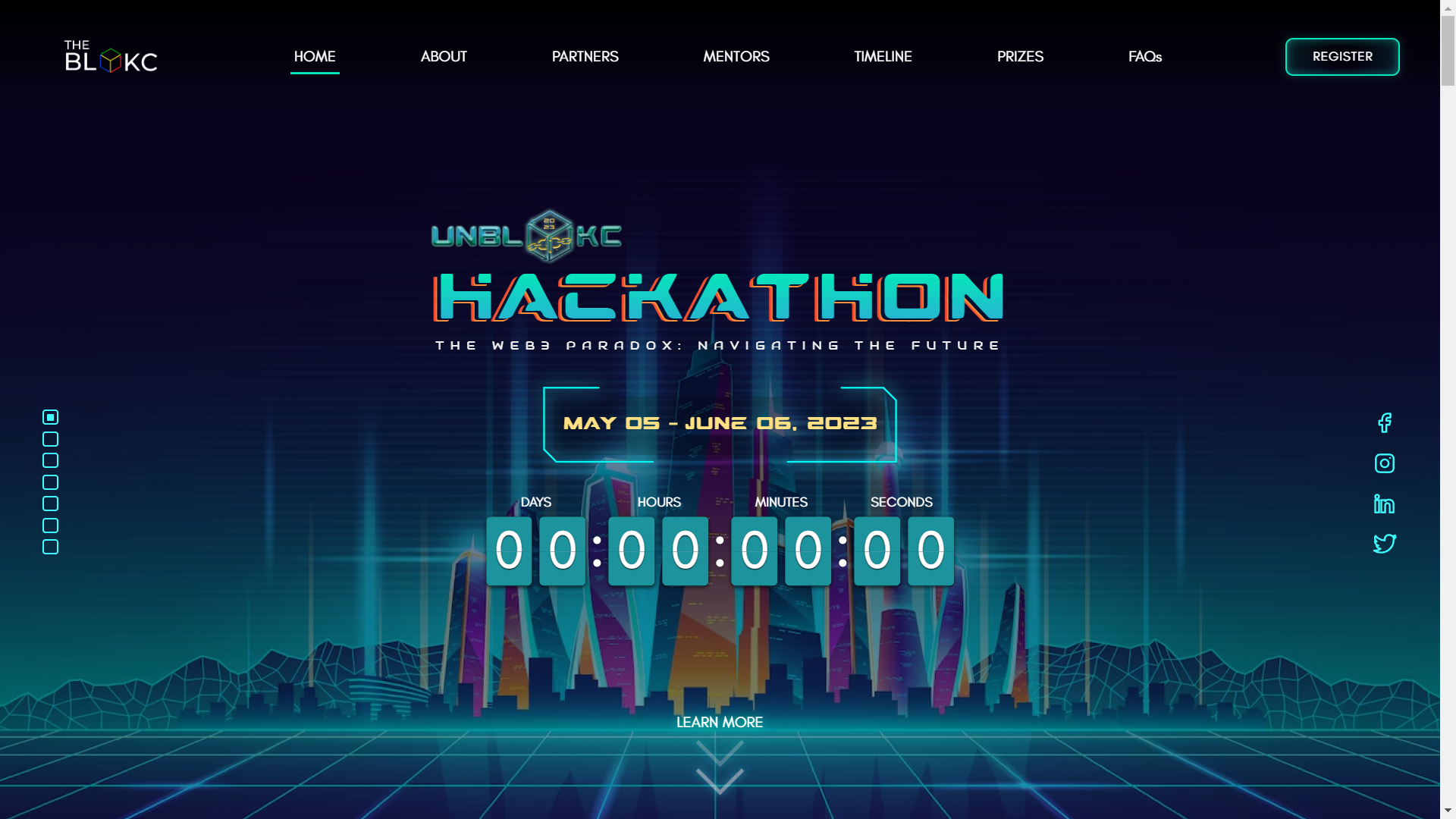 UNBLOKC Hackathon Website